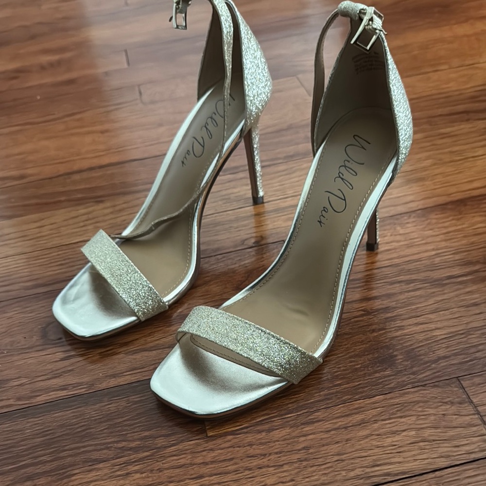 Elegant Silver High Heels by Wild Diva